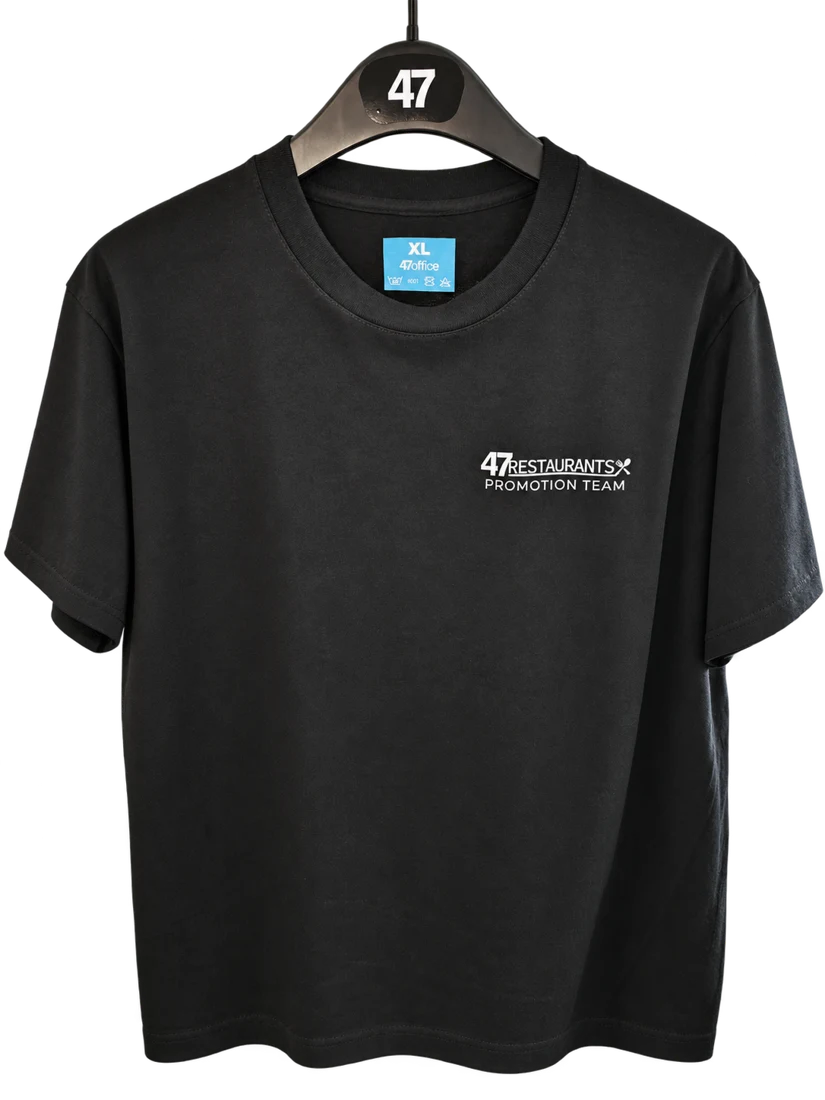 Bedrucktes Shirt für das 47restaurants Promotion Team