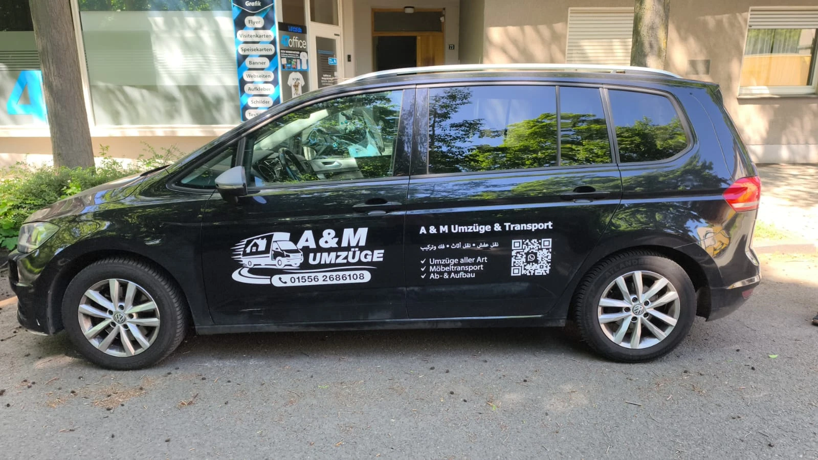 Fahrzeugbeschriftung – A & M Umzüge