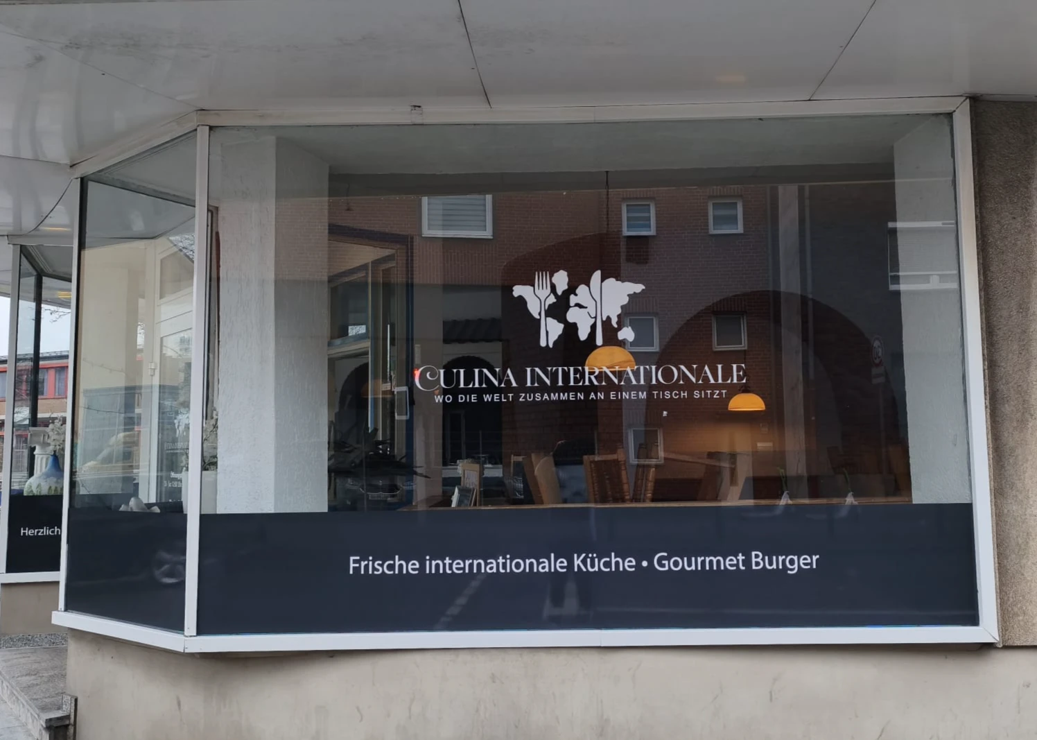 Schaufensterbeschriftung – Culina Internationale